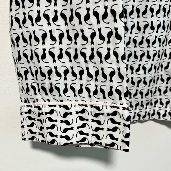 Victoria’s Secret Cat Print Long Sleeve Pajama Top - Large - Picture 2 of 7